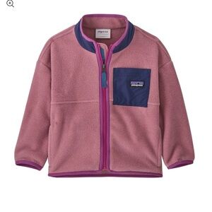Patagonia toddler girls pink/purple synchilla jacket 4T Rare